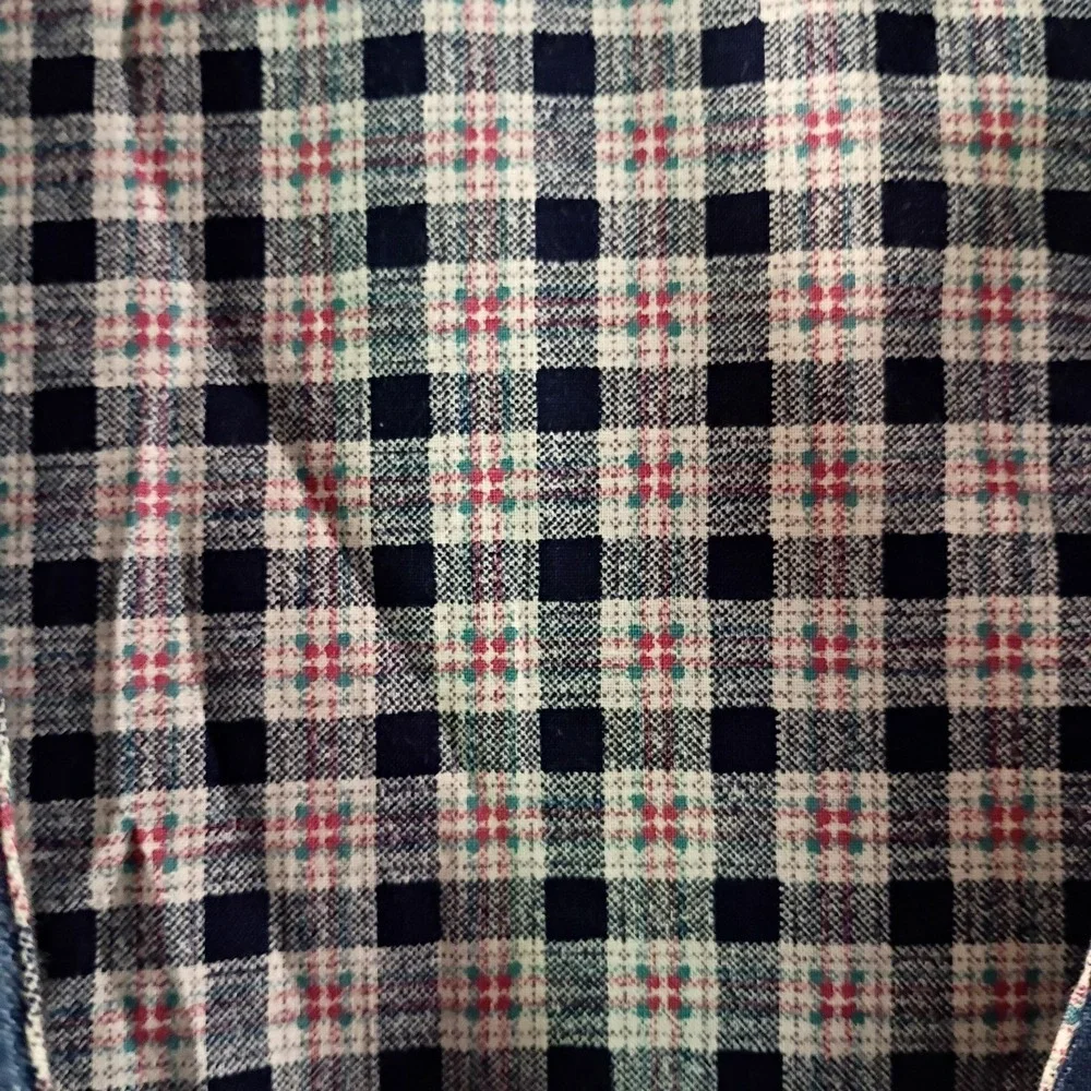 VTG Dorie 1997 Handmade Denim Inspired Noah's Ark Angel Vest With Buttons - Picture 5 of 8